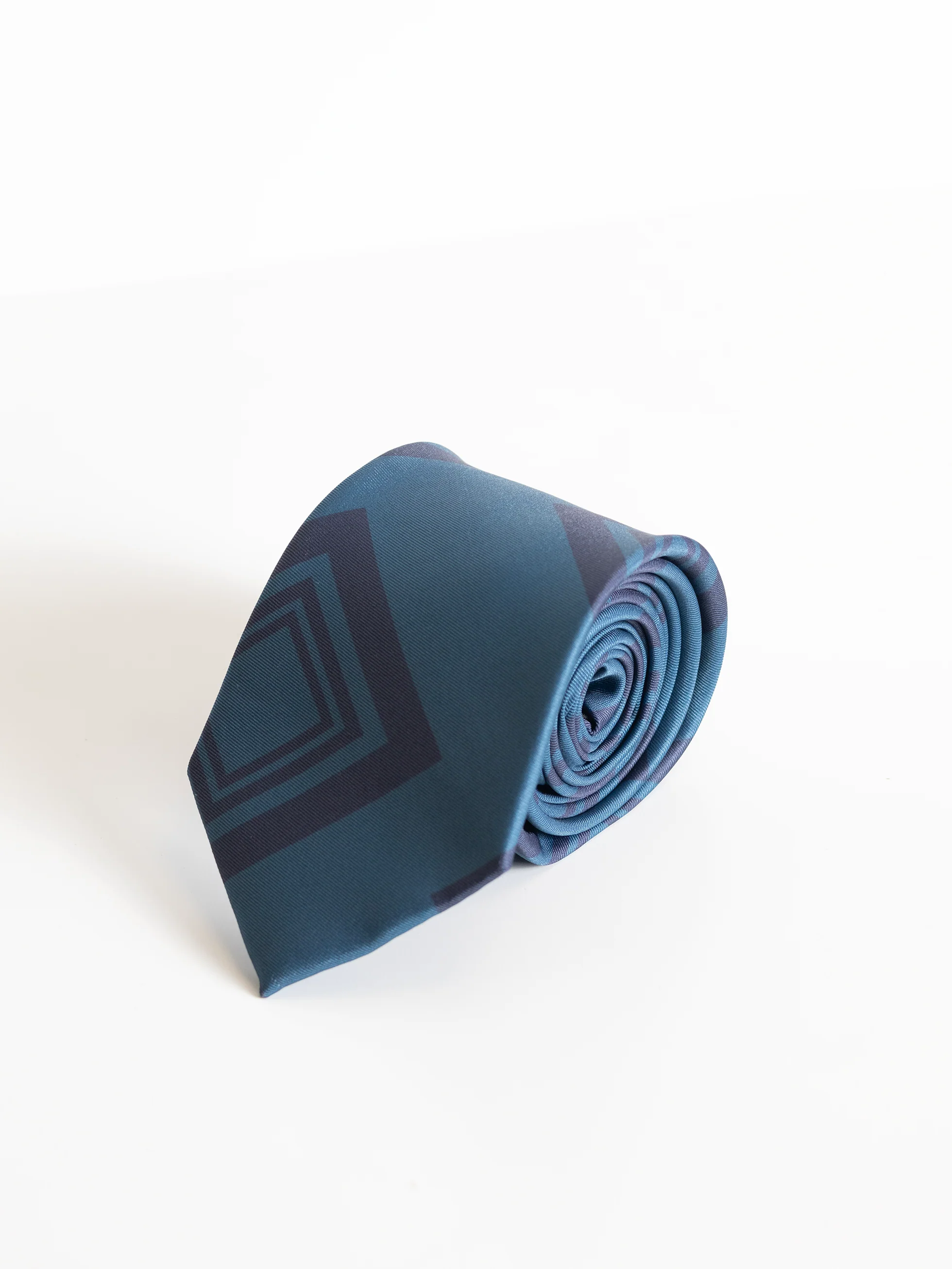 CORBATA ESTAMPADA AZUL PETRÓLEO