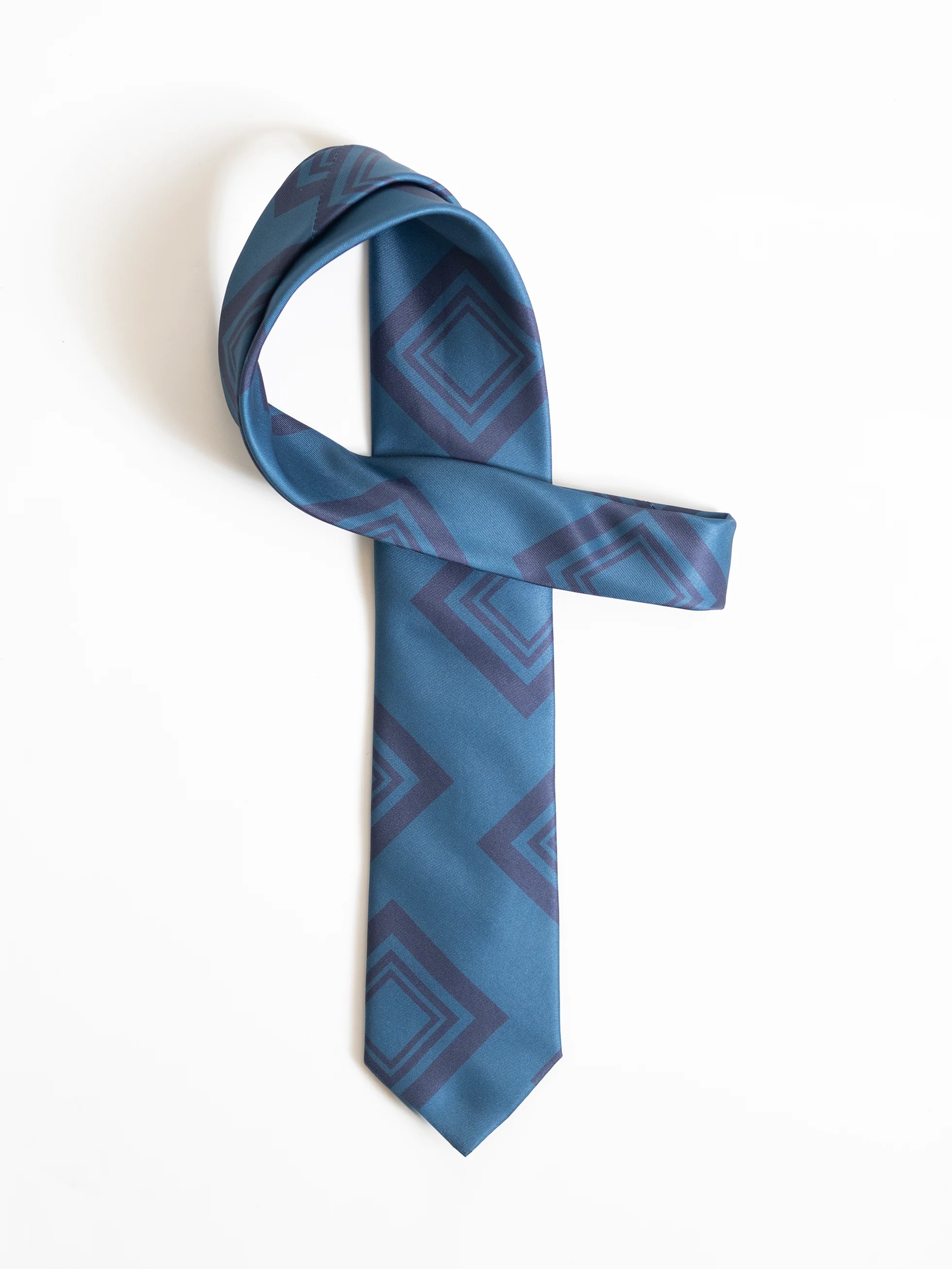 CORBATA ESTAMPADA AZUL PETRÓLEO - Image 3
