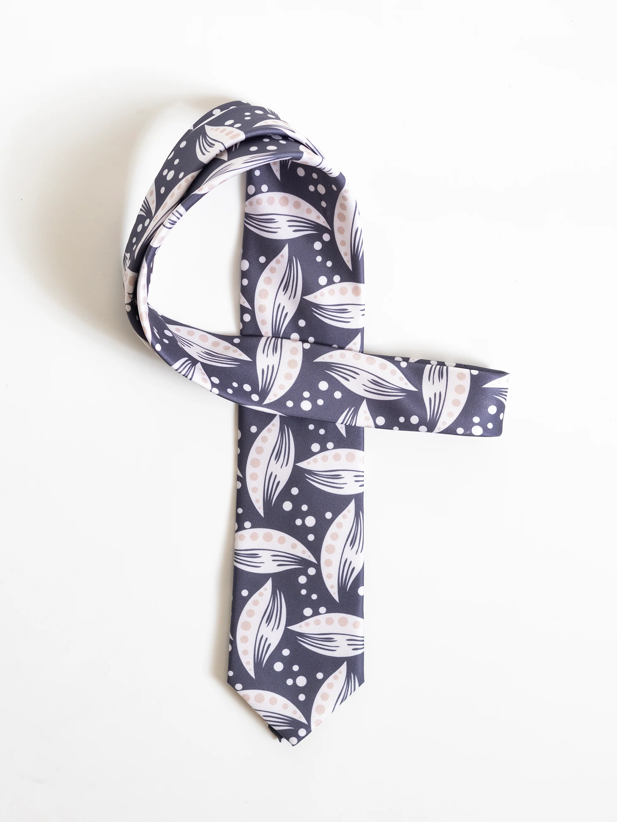CORBATA MAXI ESTAMPADO HOJAS MARINO - Image 3