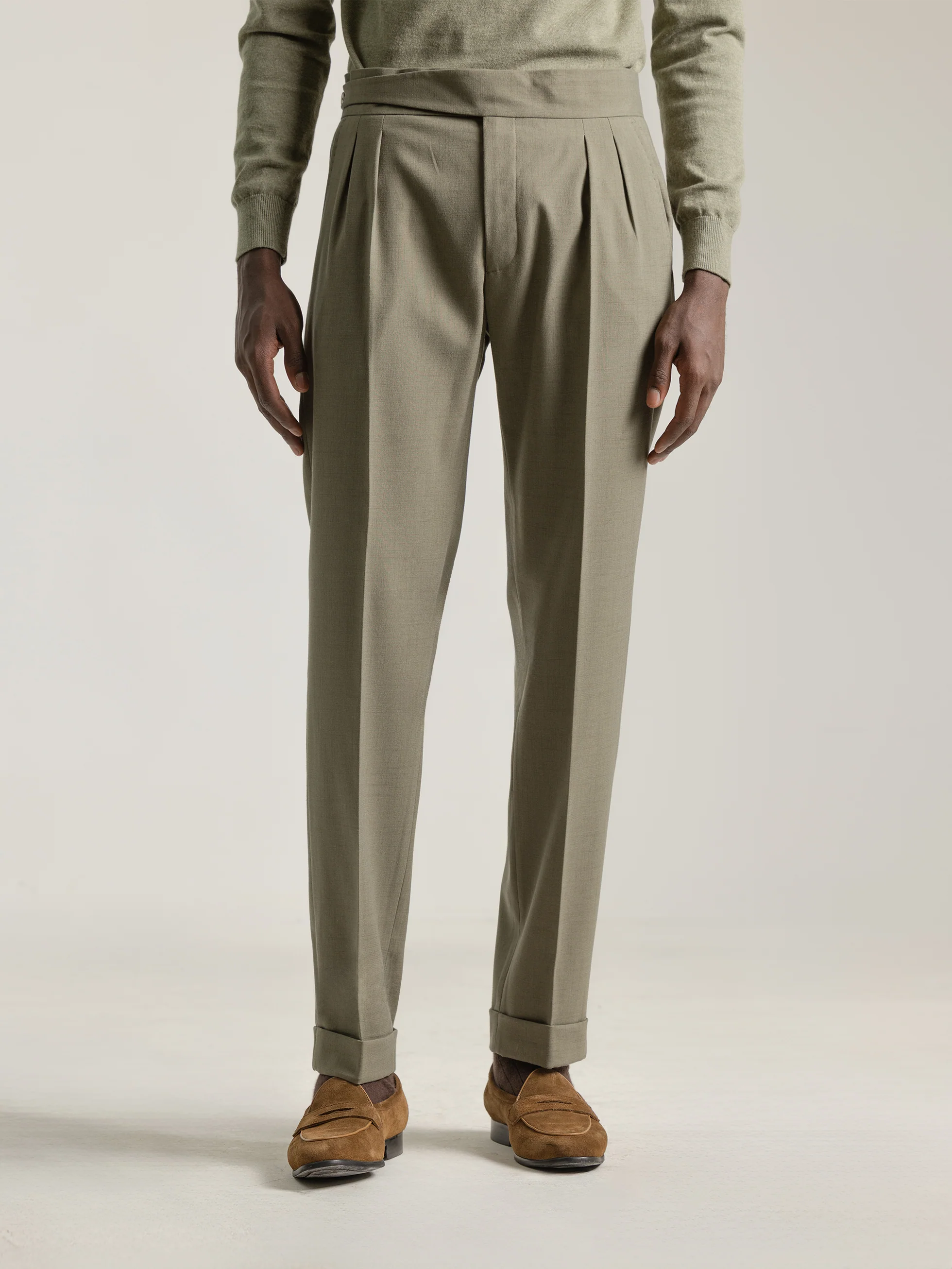 PANTALON GURKHA VERDE OLIVA - Image 3