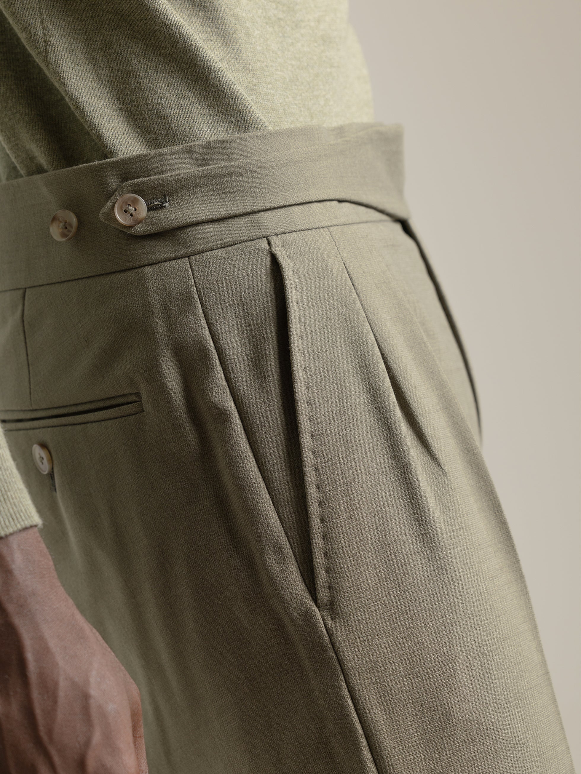 PANTALON GURKHA VERDE OLIVA - Image 6