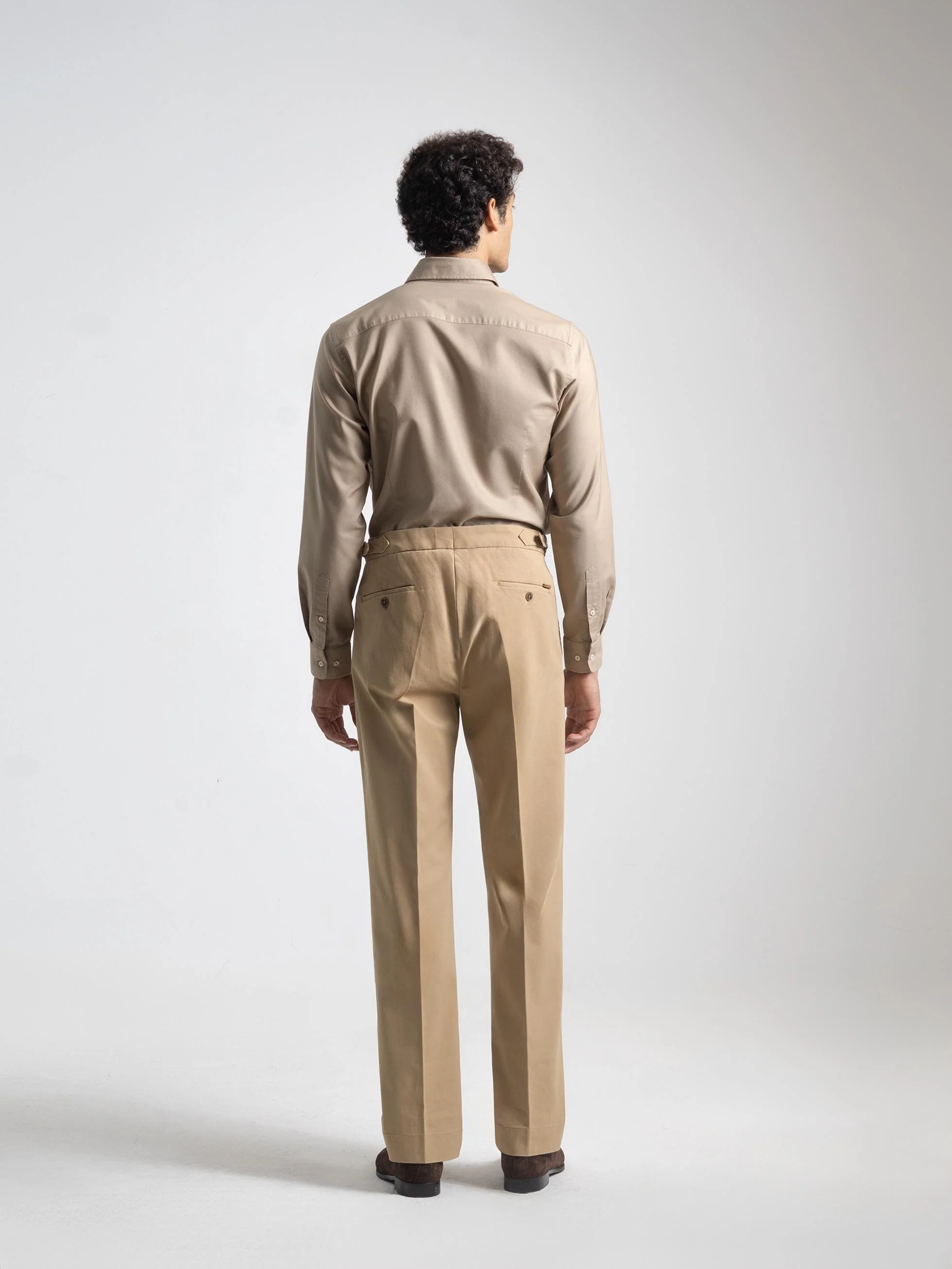 PANTALON RELAXED FIT BEIGE - Image 4