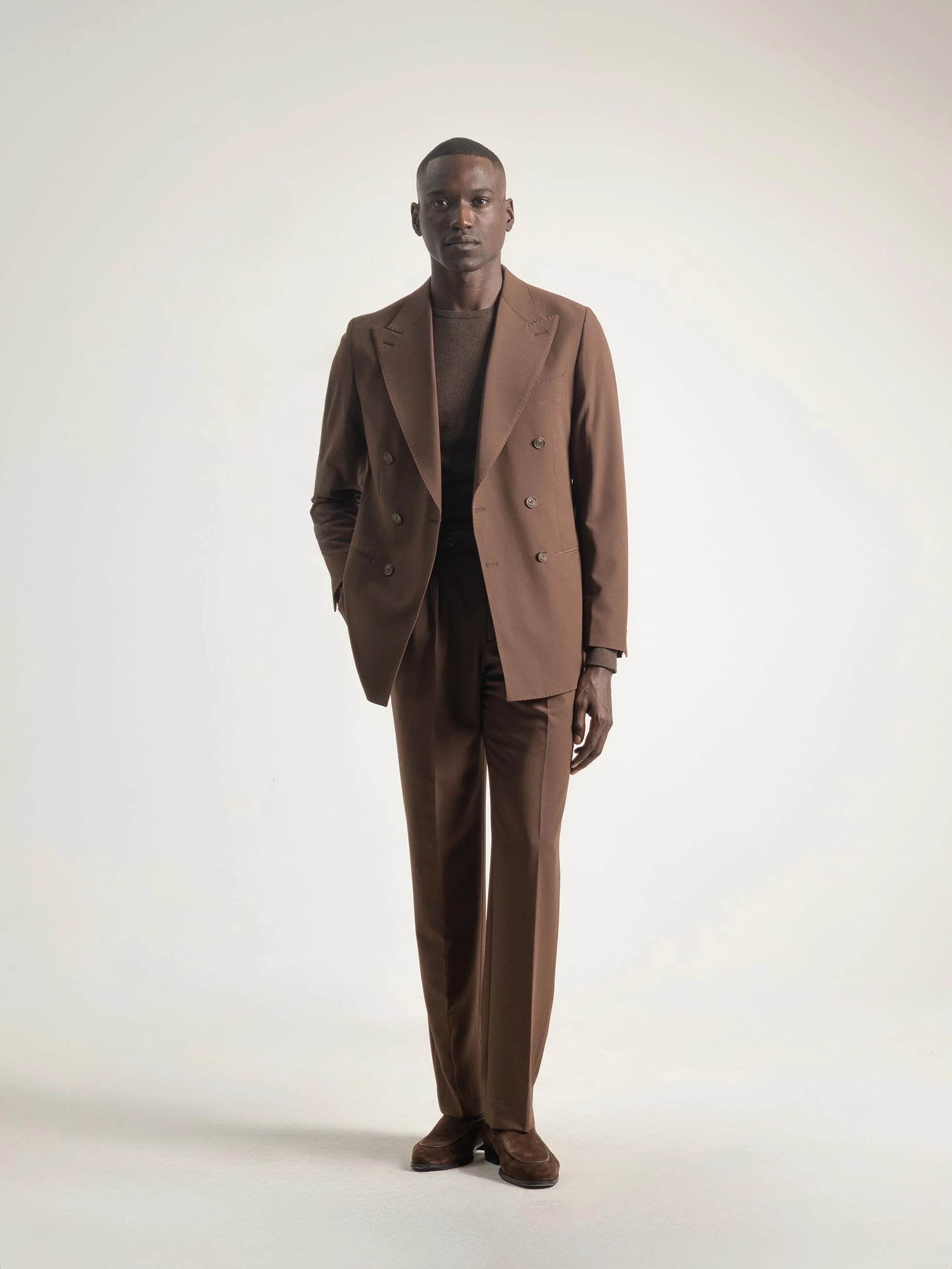 TRAJE CRUZADO CHOCOLATE