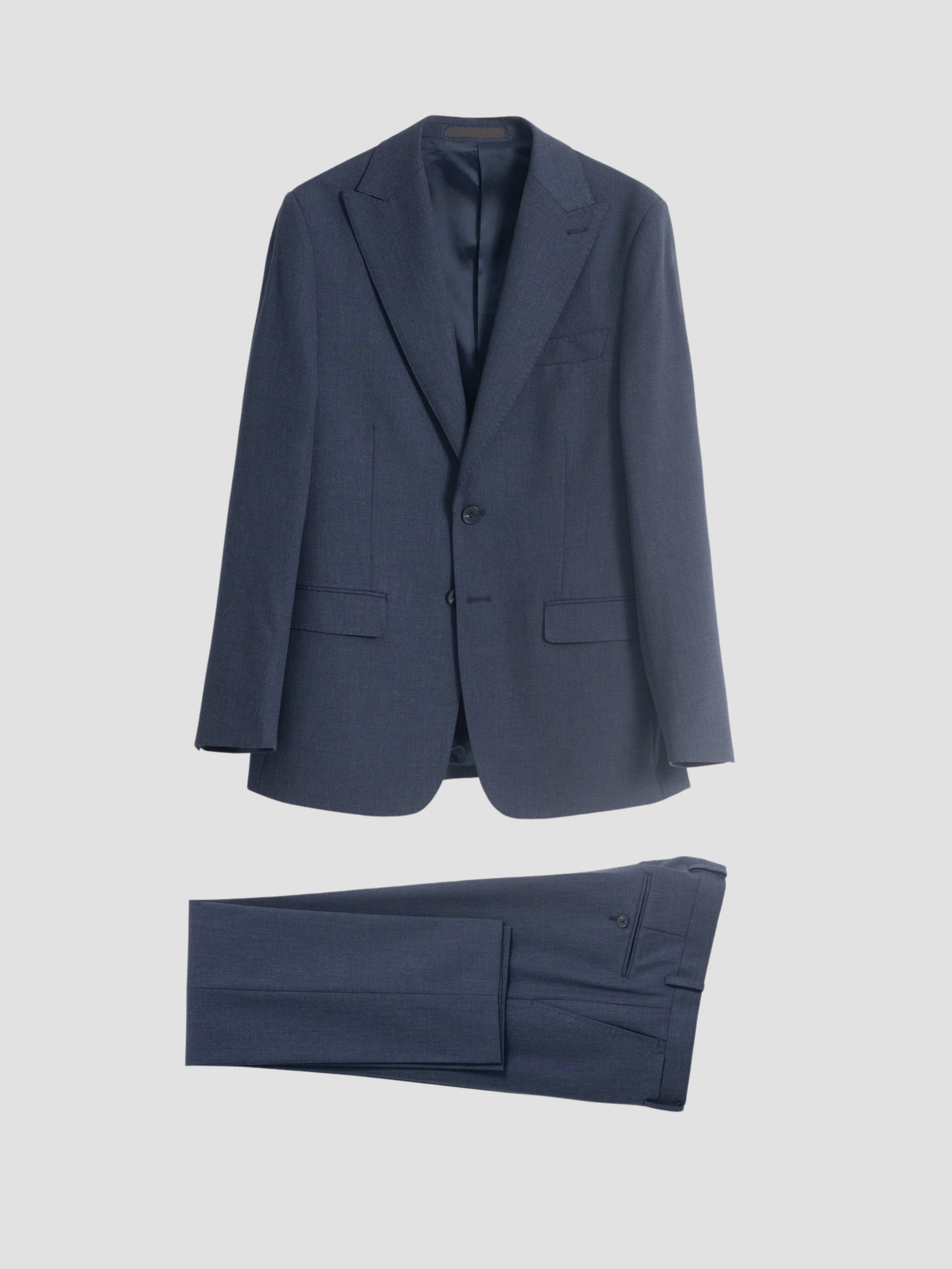 TRAJE MICROCUADRO AZUL INDIGO - Image 5