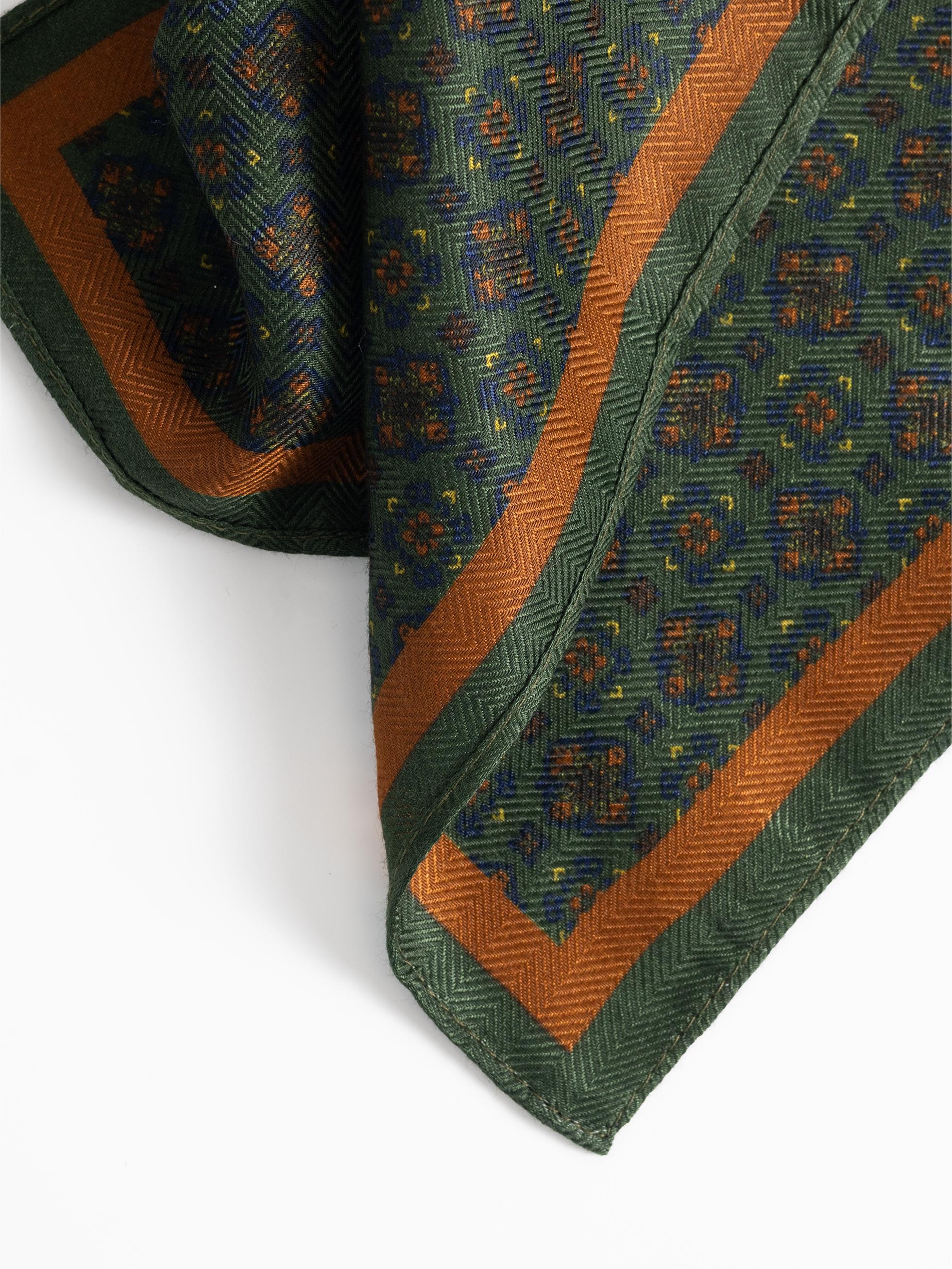 PAÑUELO DE BOLSILLO ESTAMPADO VERDE OSCURO - Image 4