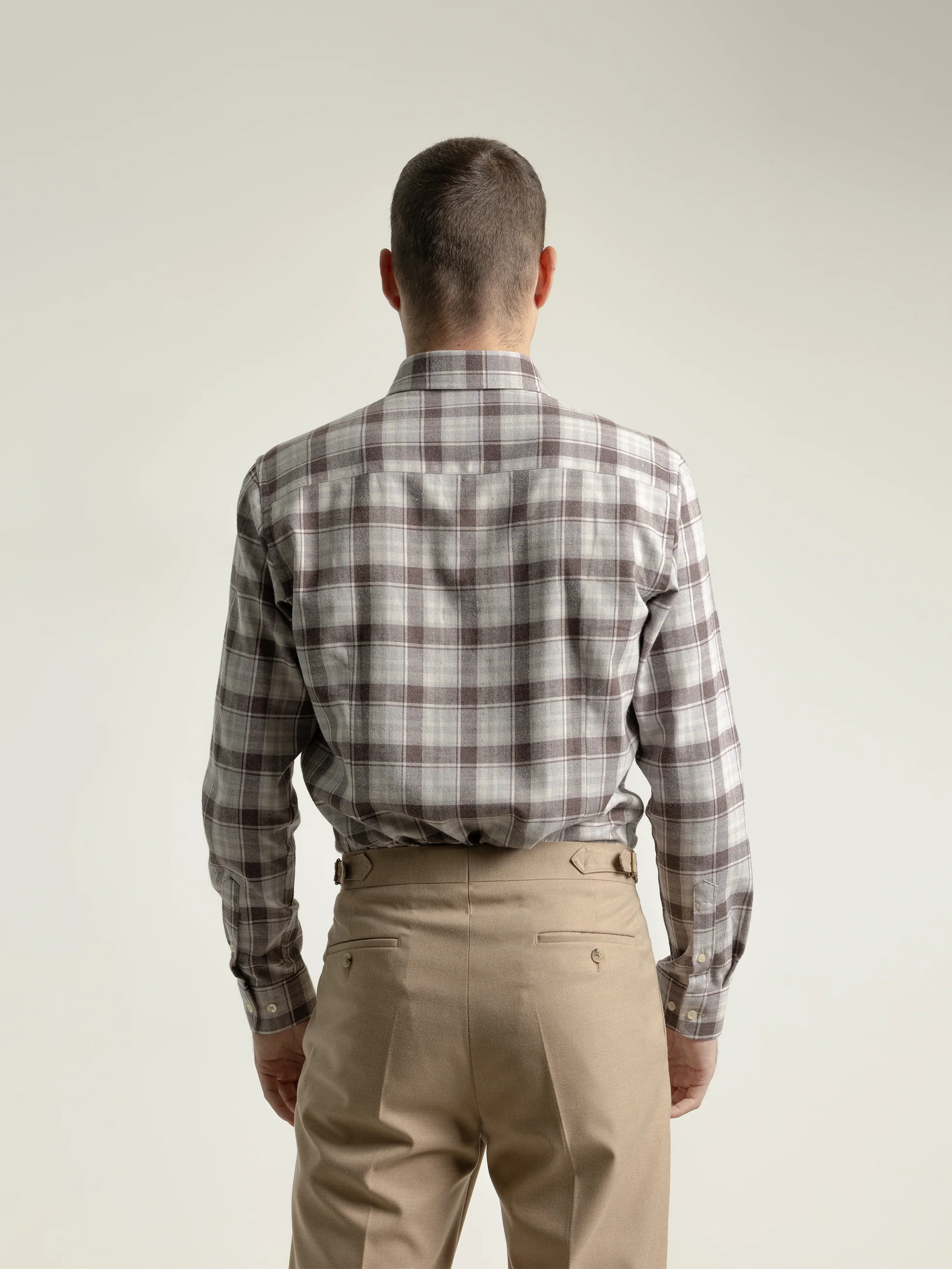 CAMISA CUADRO TARTÁN  MARRÓN - Image 4