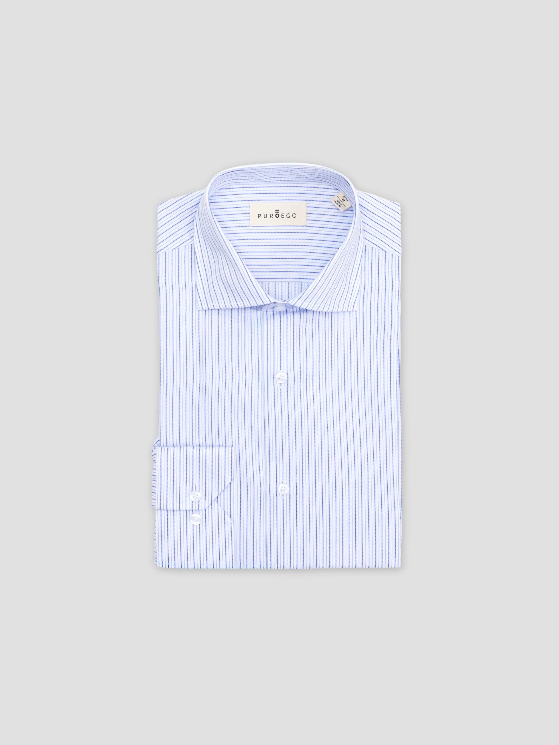 CAMISA VESTIR RAYAS AZUL - Image 5