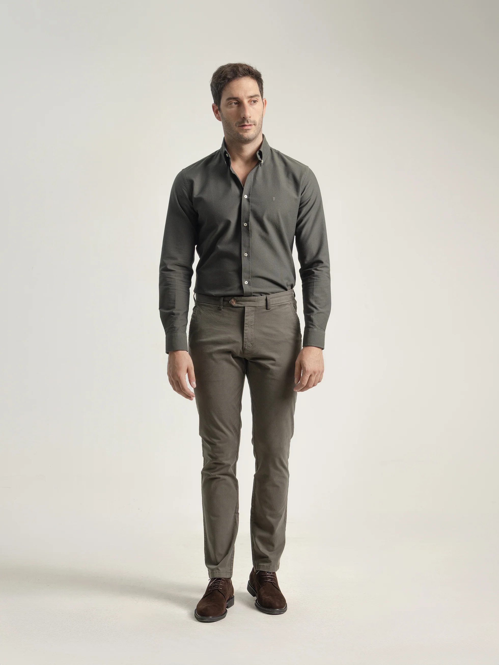 PANTALON CHINO TWILL VERDE BOSQUE