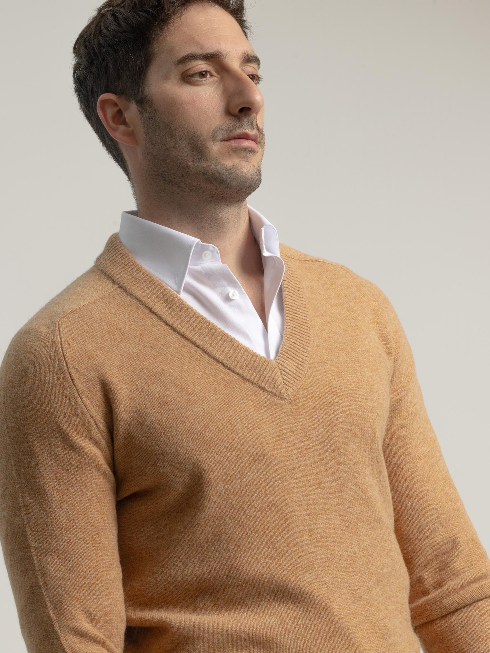 JERSEY CUELLO VINTAGE LANA CAMEL - Image 2
