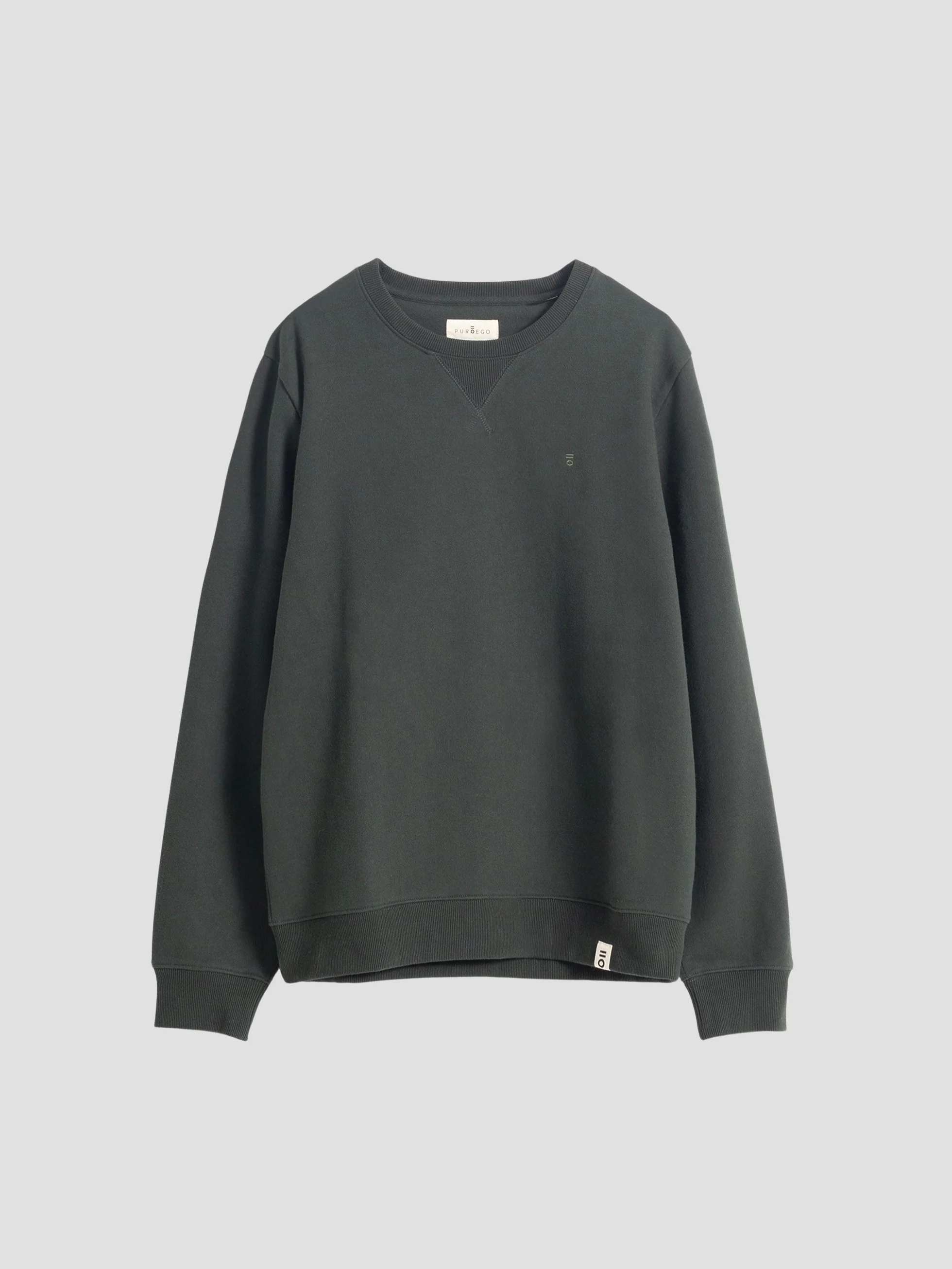 SUDADERA BÁSICA LOGO VERDE OSCURO - Image 5
