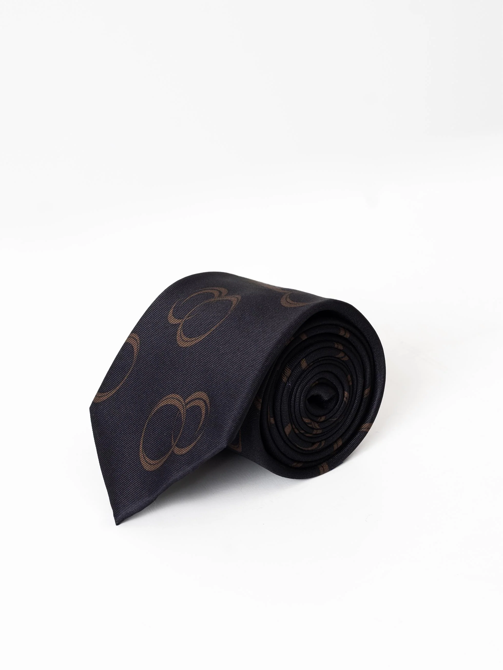 CORBATA CIRCULOS NEGRA