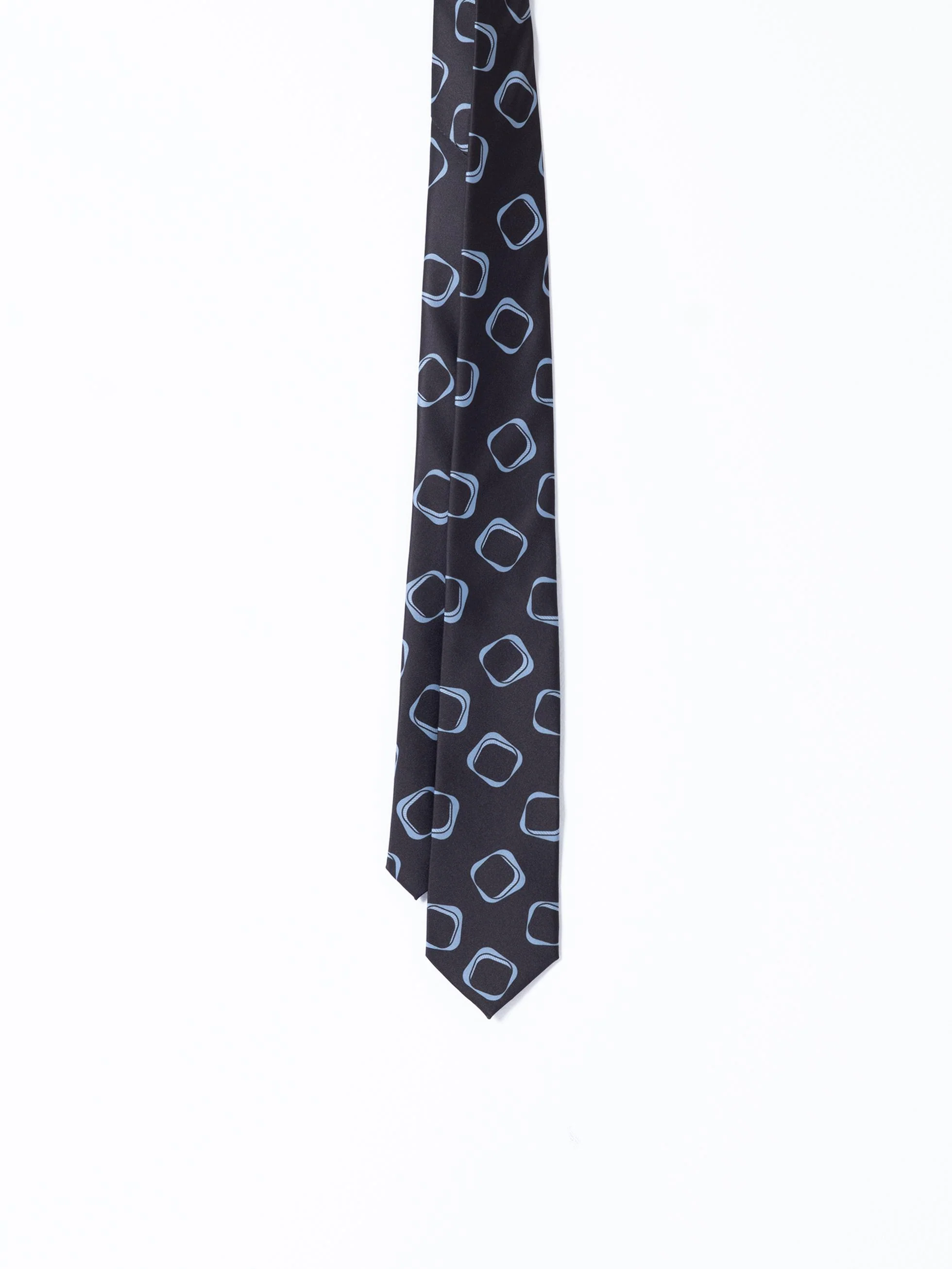 CORBATA ESTAMPADO GEOMÉTRICO NEGRA - Image 3