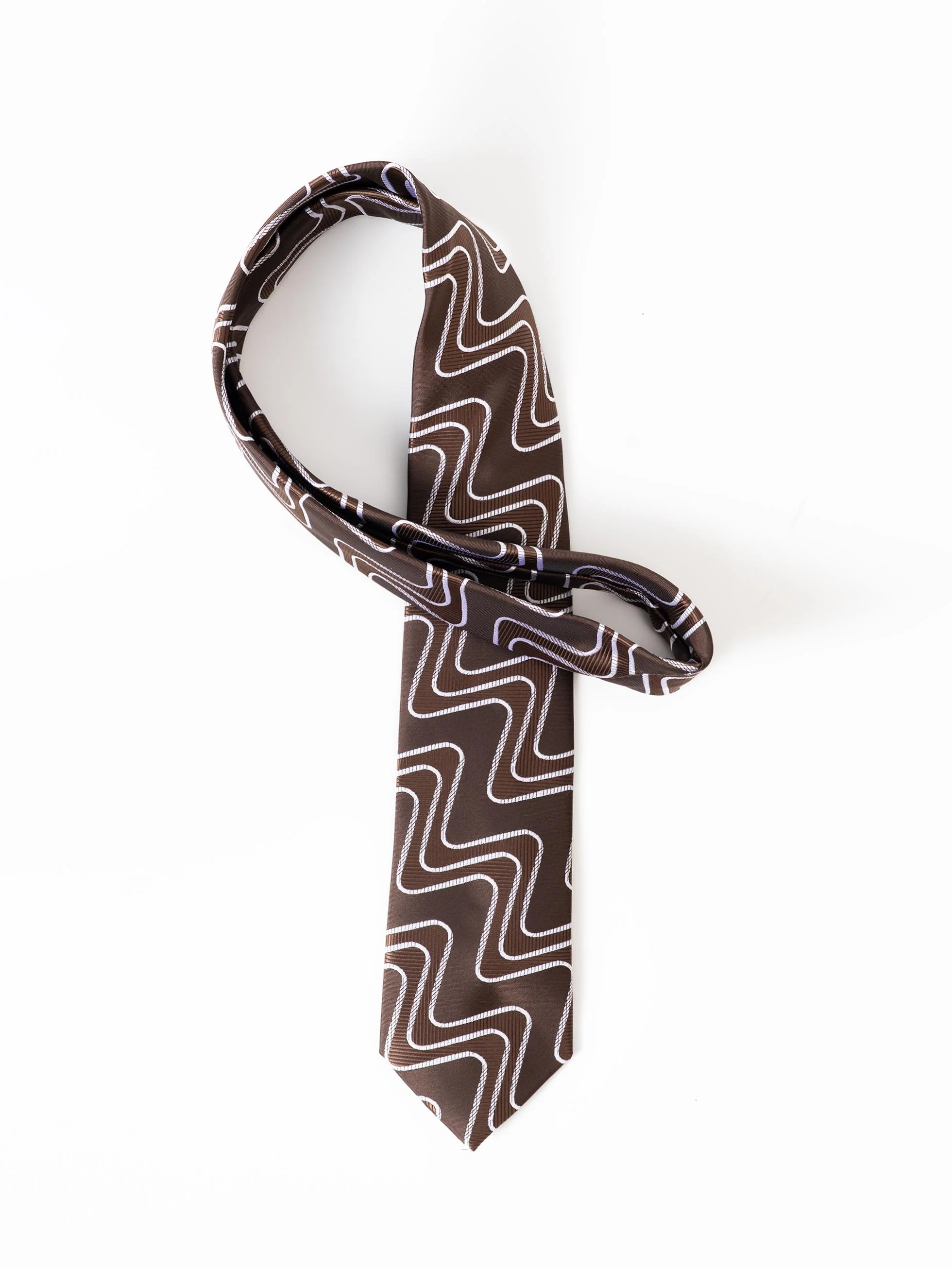 CORBATA ONDAS MARRÓN - Image 2