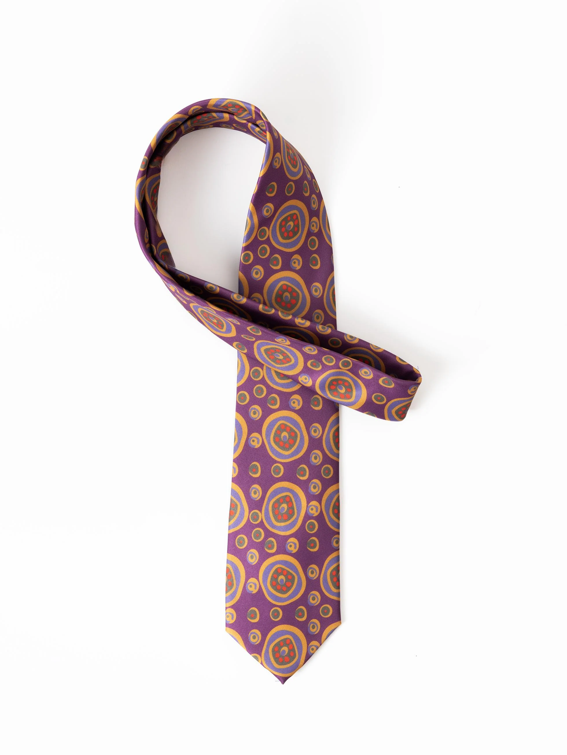 CORBATA MOTIVOS ABSTRACTOS MALVA - Image 2