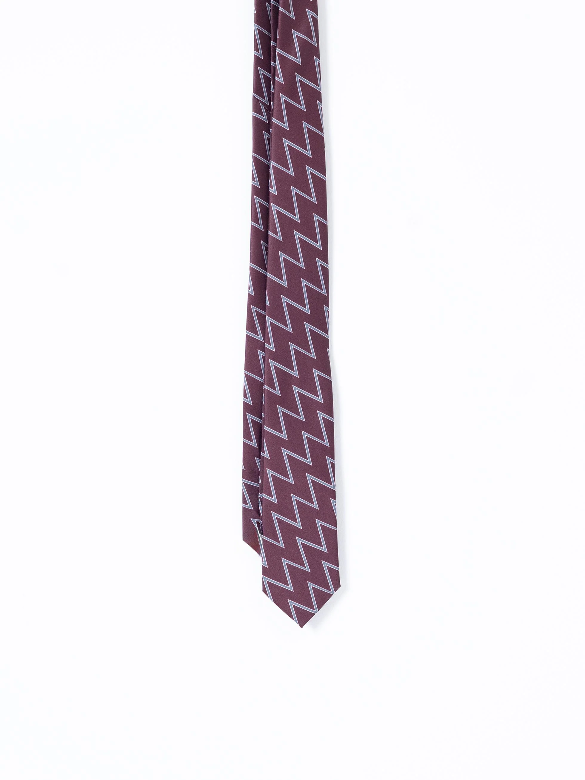 CORBATA ZIG ZAG BURDEOS - Image 3