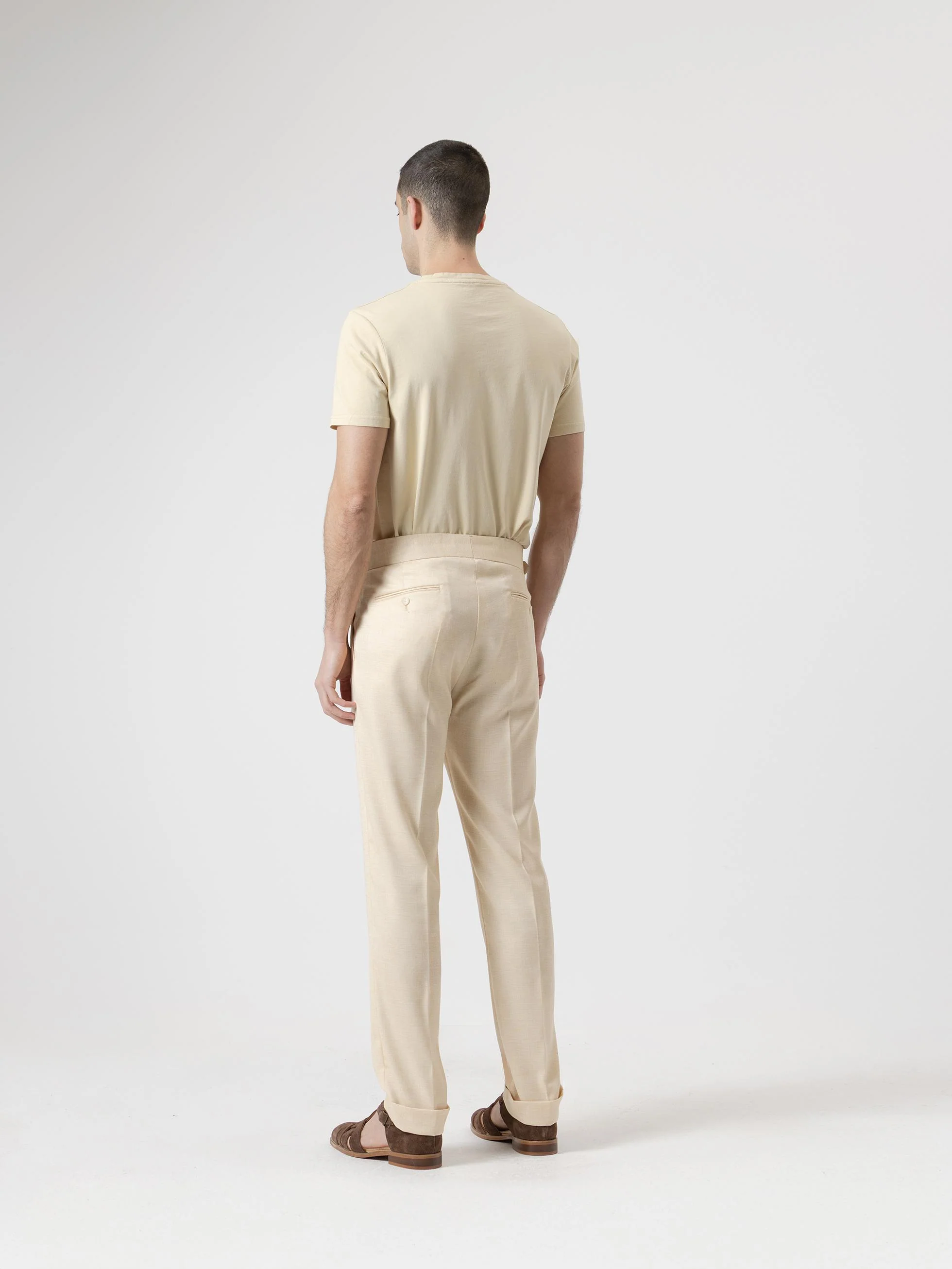 PANTALÓN GURKHA LINO VAINILLA - Image 4