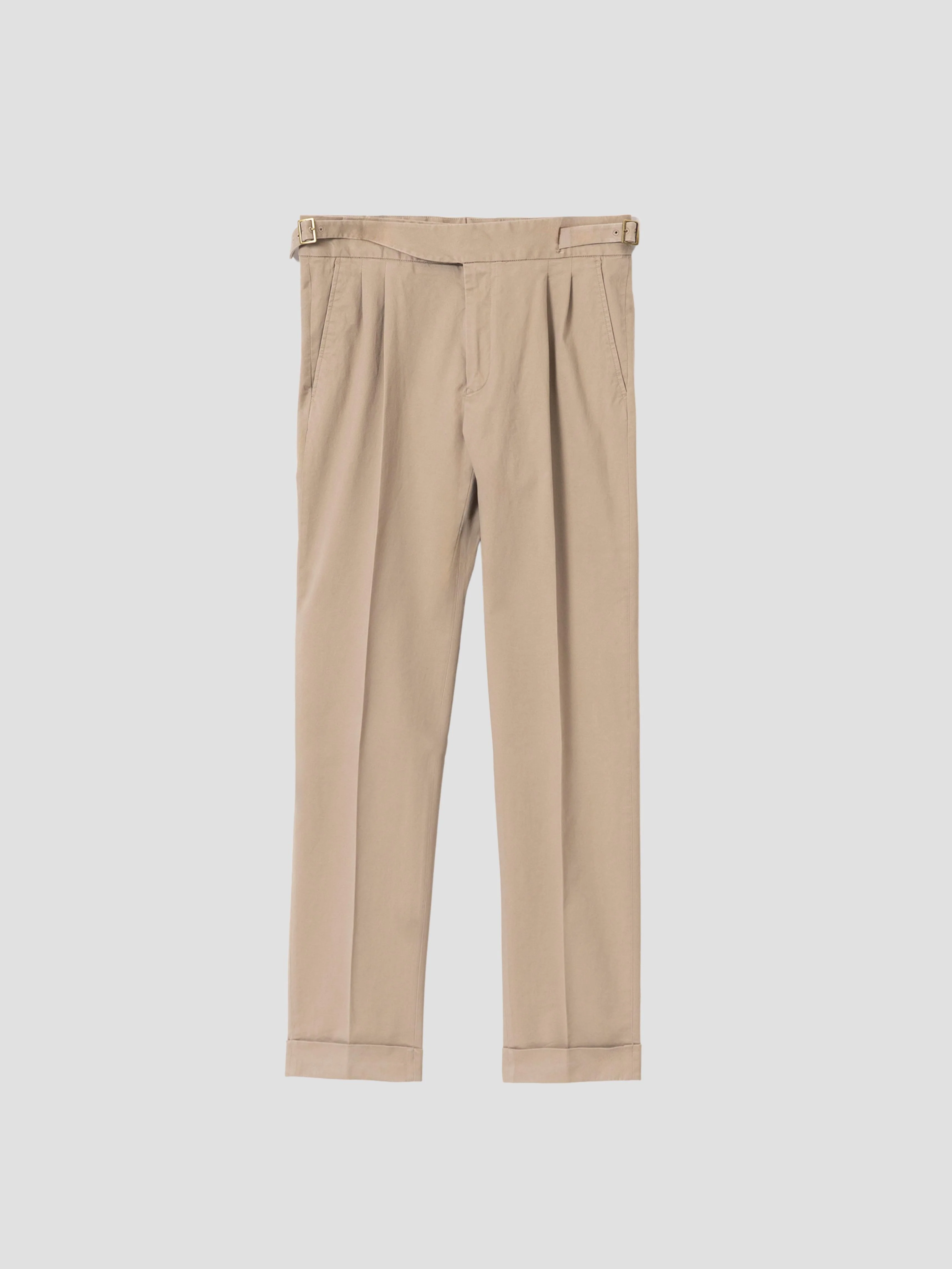 PANTALÓN GURKHA ALGODÓN MARRÓN CLARO - Image 5